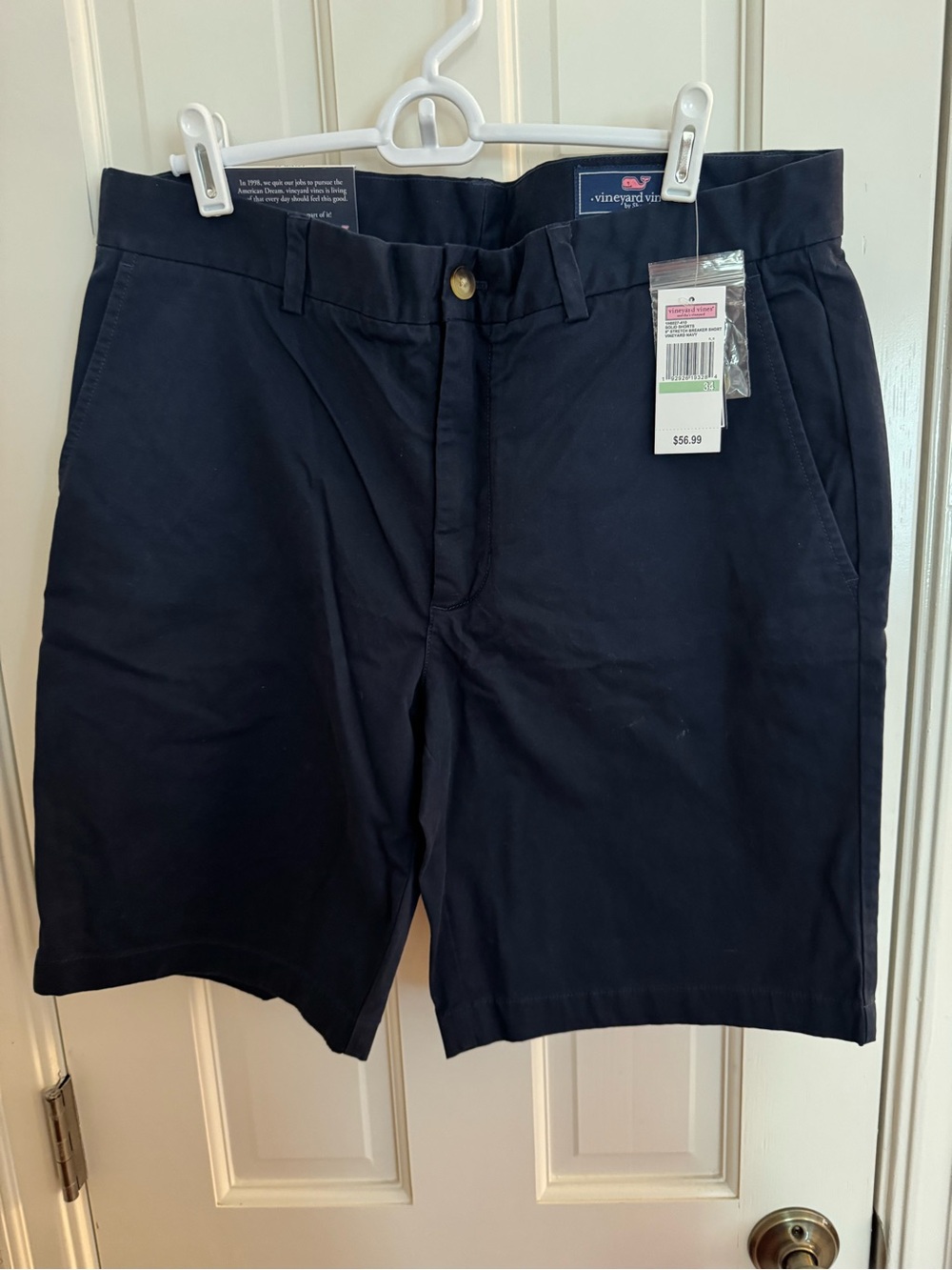 Vineyard Vines Men's Navy Flat Front Chino Shorts